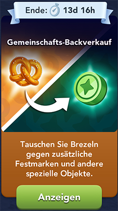 Gemeinschafts Backverkauf Start