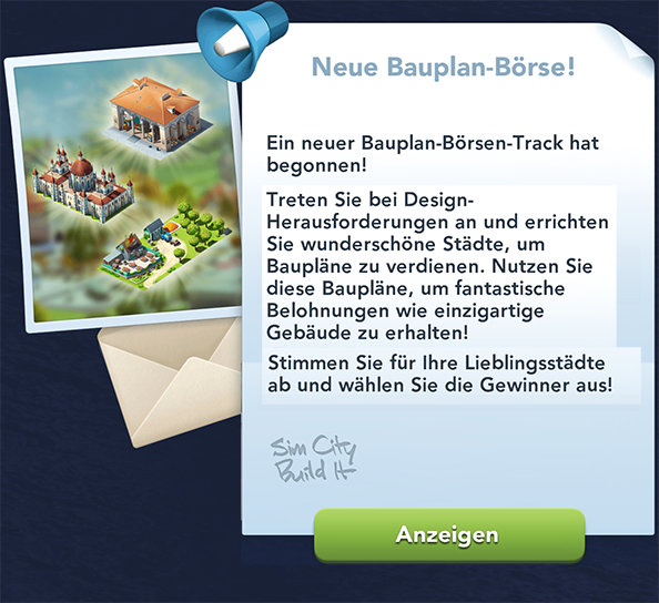 Neue Bauplan Börse