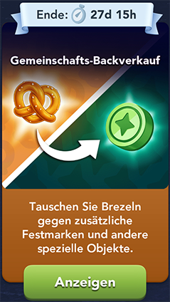 Gemeinschafts Backverkauf Start