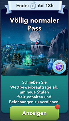 Völlig normaler Pass Start