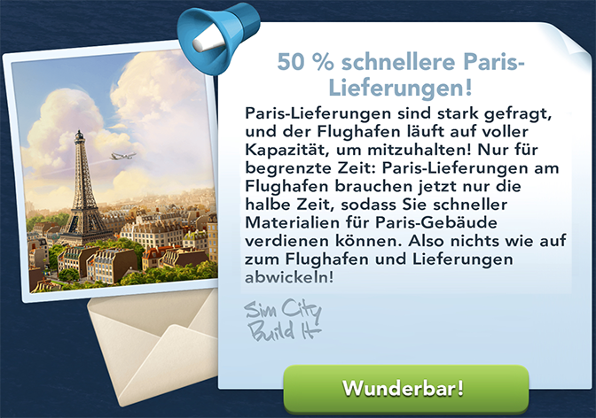 50 prozent schnellere Paris lieferungen Info