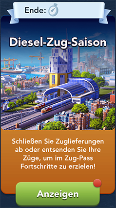 Diesel Zug Saison Start