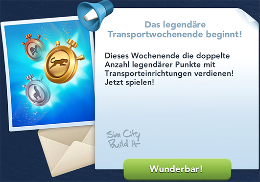 Das legendäre Transportwochenende Info