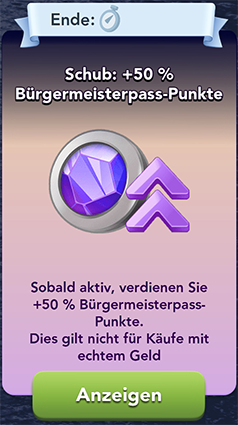 Schub++50 Bürgermeisterpass Punkte Start