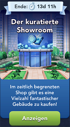 Derkuratierte Showroom Start