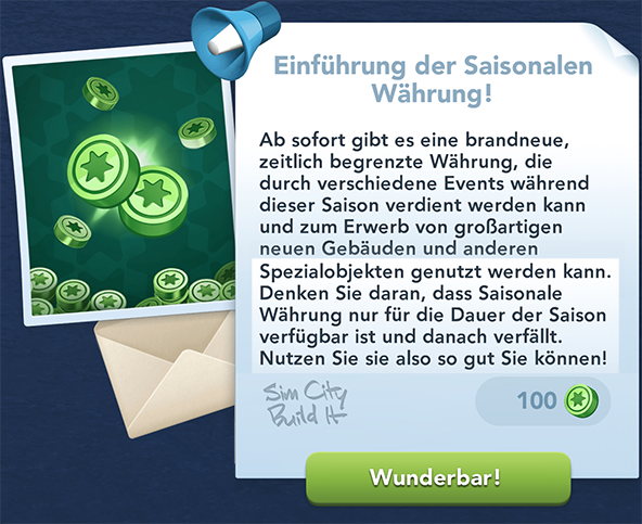 Saisonalen Währung Info