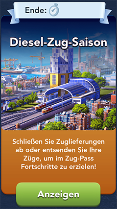 Dampfzug Saison Start