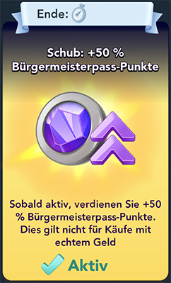 Schub+50 Bürgermeisterpass Punkte Start
