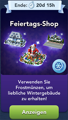 Feiertags Shop Start