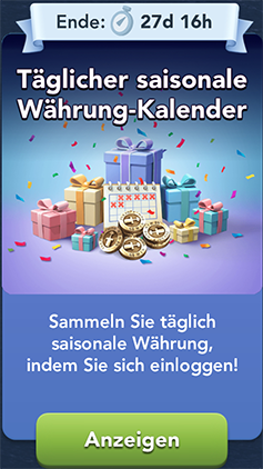 Täglicher saisonale Kalender Start