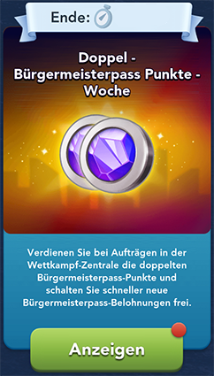 Doppel Bürgermeisterpass Punkte Start