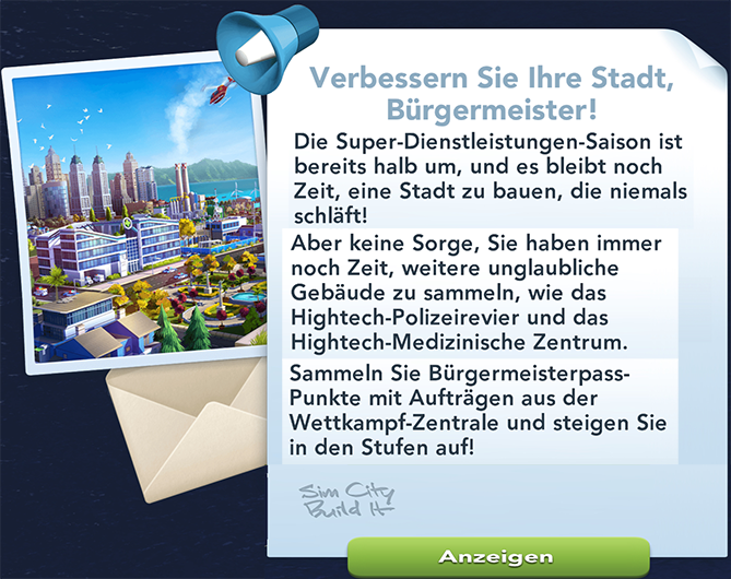 Verbessern Sie Ihre Stadt Info