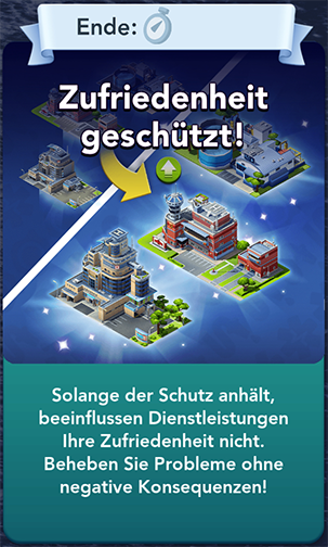 Zufriedenheit geschützt Start